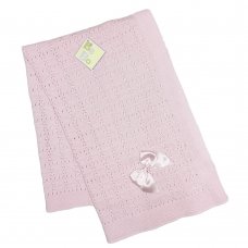 MC6028P: Luxury Pink Bow Shawl On A Hanger